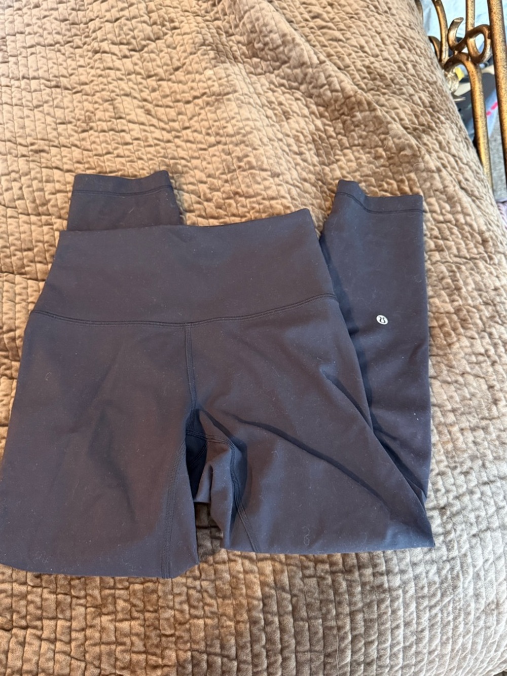 lululemon athletica Black Leggings with Signature Logo